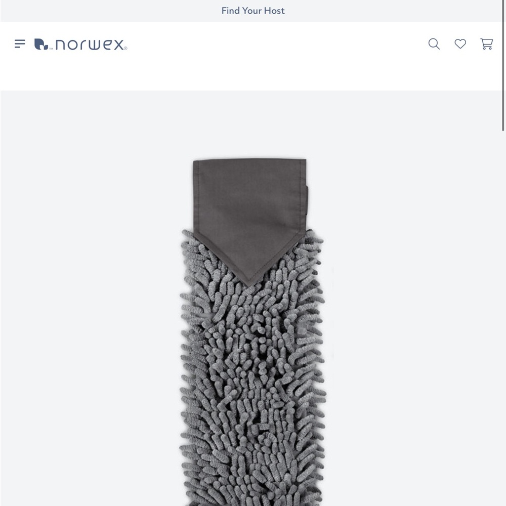 Norwex Gray Chenille Bathroom or Kitchen Towel new prices firm.